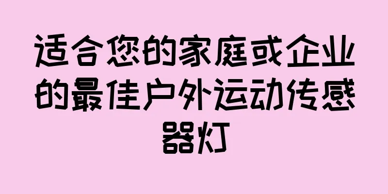 适合您的家庭或企业的最佳户外运动传感器灯