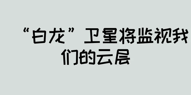 “白龙”卫星将监视我们的云层