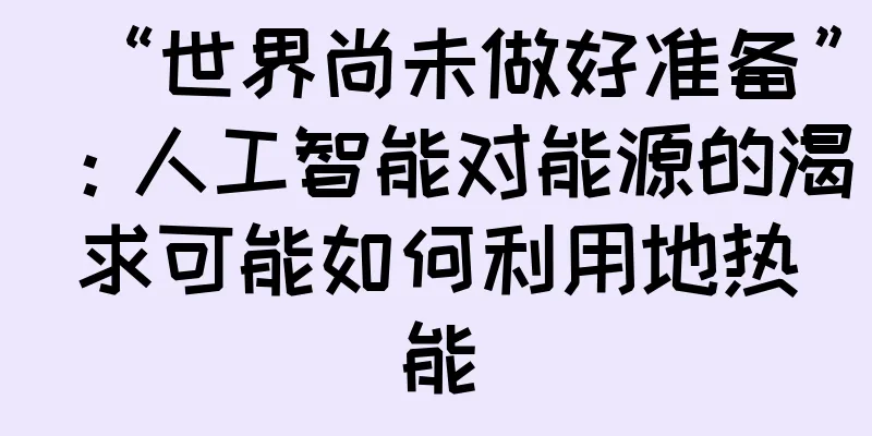 “世界尚未做好准备”：人工智能对能源的渴求可能如何利用地热能