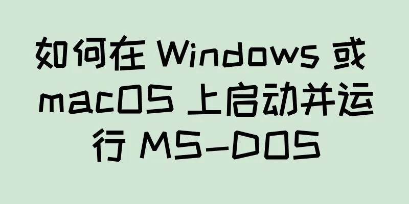 如何在 Windows 或 macOS 上启动并运行 MS-DOS