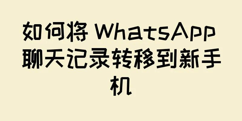 如何将 WhatsApp 聊天记录转移到新手机