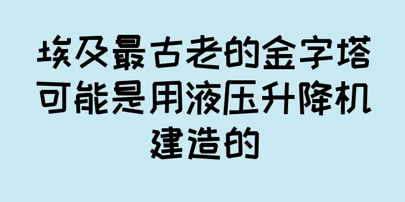 埃及最古老的金字塔可能是用液压升降机建造的