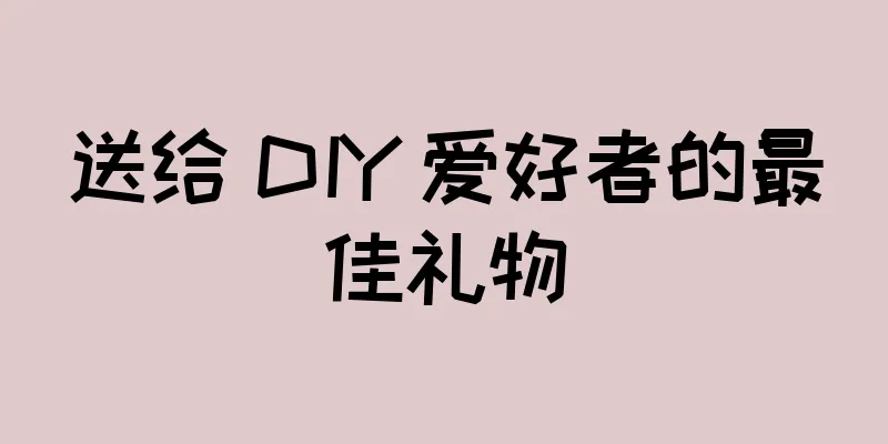 送给 DIY 爱好者的最佳礼物