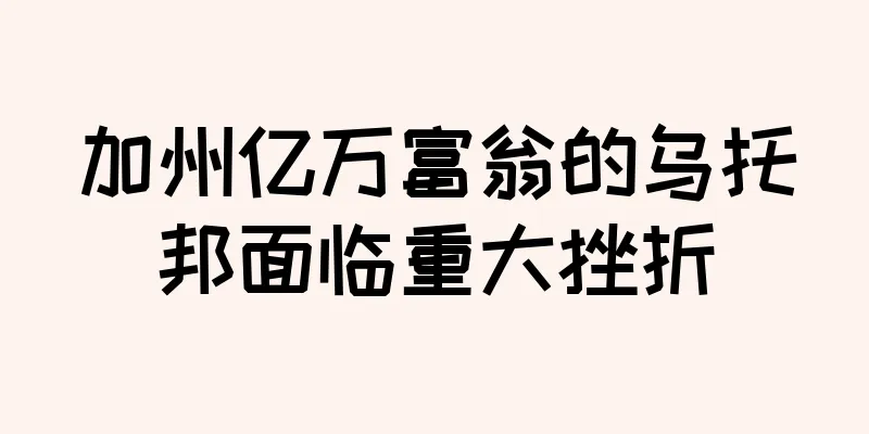 加州亿万富翁的乌托邦面临重大挫折