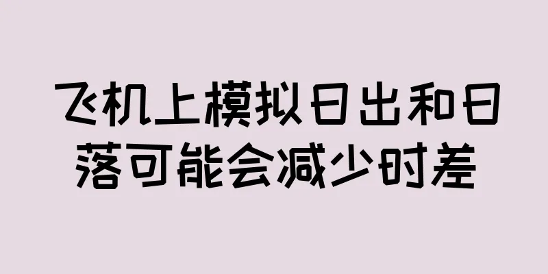 飞机上模拟日出和日落可能会减少时差