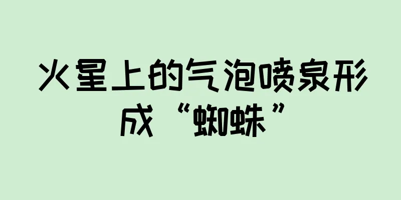 火星上的气泡喷泉形成“蜘蛛”