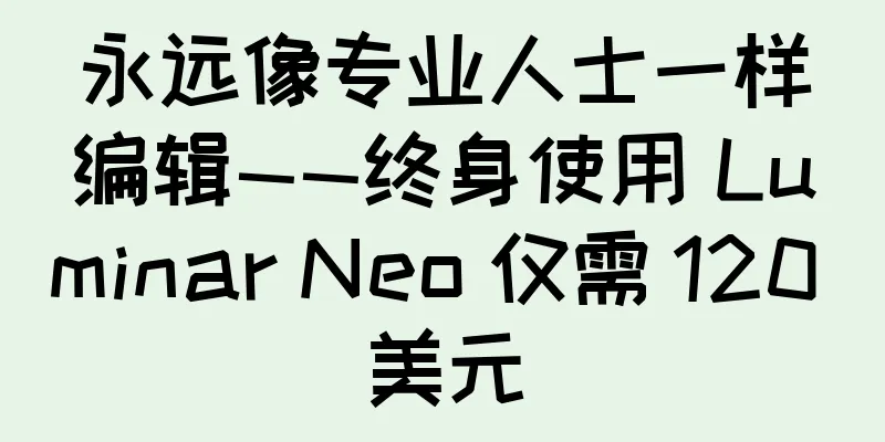 永远像专业人士一样编辑——终身使用 Luminar Neo 仅需 120 美元