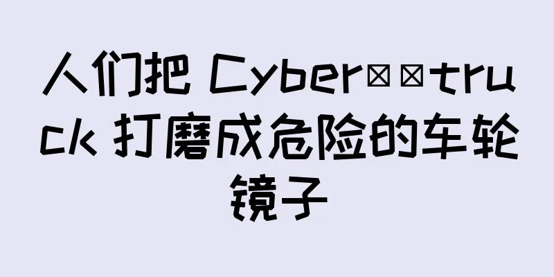 人们把 Cyber​​truck 打磨成危险的车轮镜子