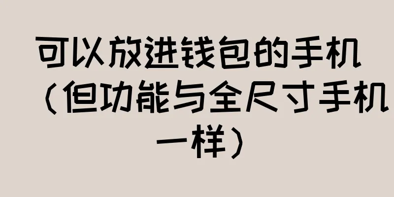 可以放进钱包的手机（但功能与全尺寸手机一样）