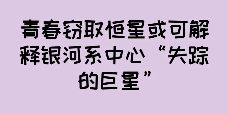 青春窃取恒星或可解释银河系中心“失踪的巨星”