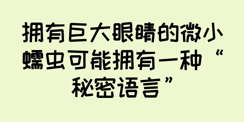 拥有巨大眼睛的微小蠕虫可能拥有一种“秘密语言”