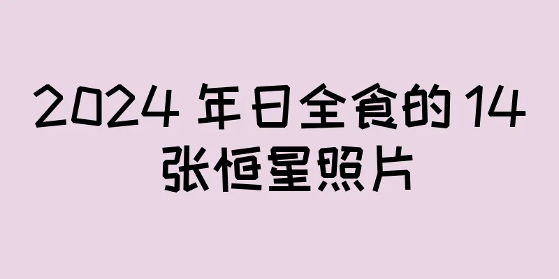 2024 年日全食的 14 张恒星照片