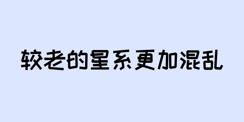 较老的星系更加混乱
