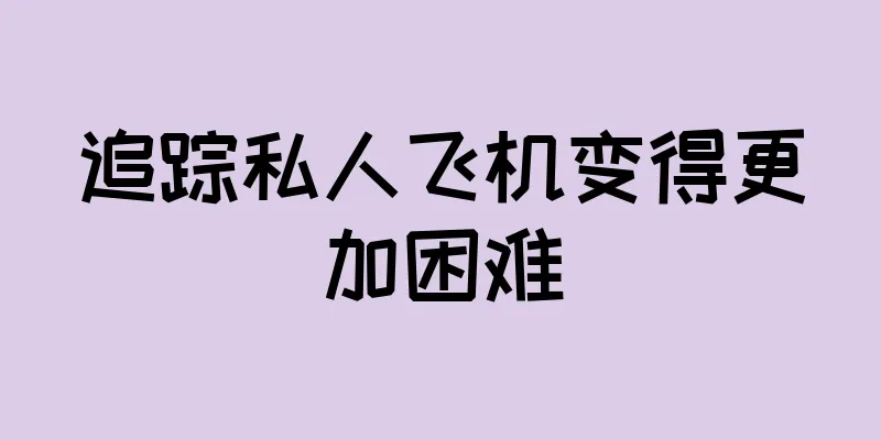 追踪私人飞机变得更加困难