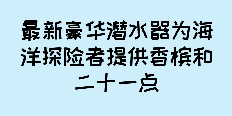 最新豪华潜水器为海洋探险者提供香槟和二十一点