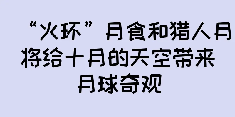 “火环”月食和猎人月将给十月的天空带来月球奇观
