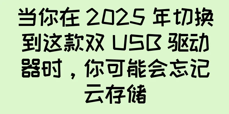 当你在 2025 年切换到这款双 USB 驱动器时，你可能会忘记云存储