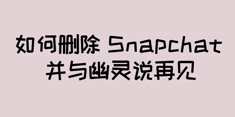 如何删除 Snapchat 并与幽灵说再见
