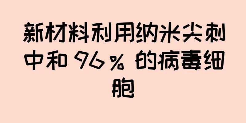新材料利用纳米尖刺中和 96％ 的病毒细胞