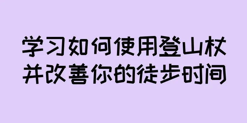 学习如何使用登山杖并改善你的徒步时间