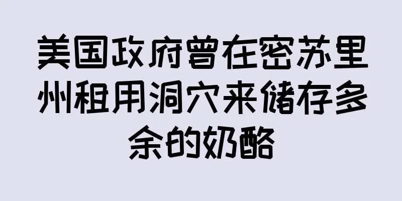 美国政府曾在密苏里州租用洞穴来储存多余的奶酪