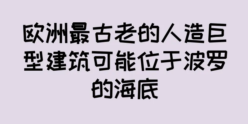 欧洲最古老的人造巨型建筑可能位于波罗的海底