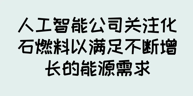 人工智能公司关注化石燃料以满足不断增长的能源需求