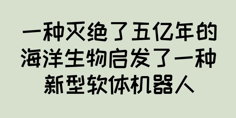 一种灭绝了五亿年的海洋生物启发了一种新型软体机器人