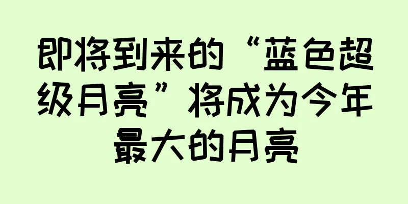 即将到来的“蓝色超级月亮”将成为今年最大的月亮