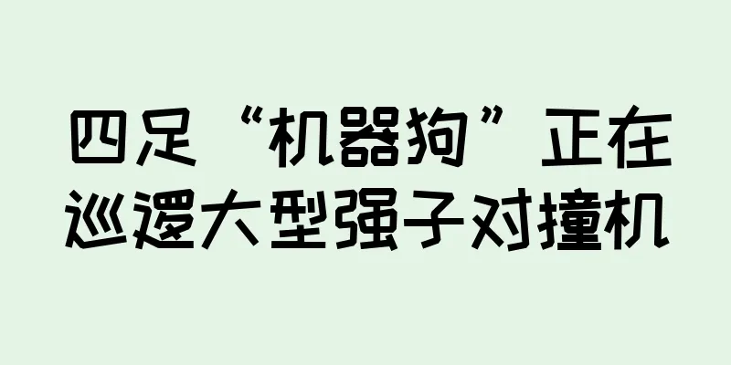 四足“机器狗”正在巡逻大型强子对撞机