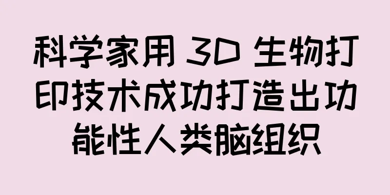 科学家用 3D 生物打印技术成功打造出功能性人类脑组织