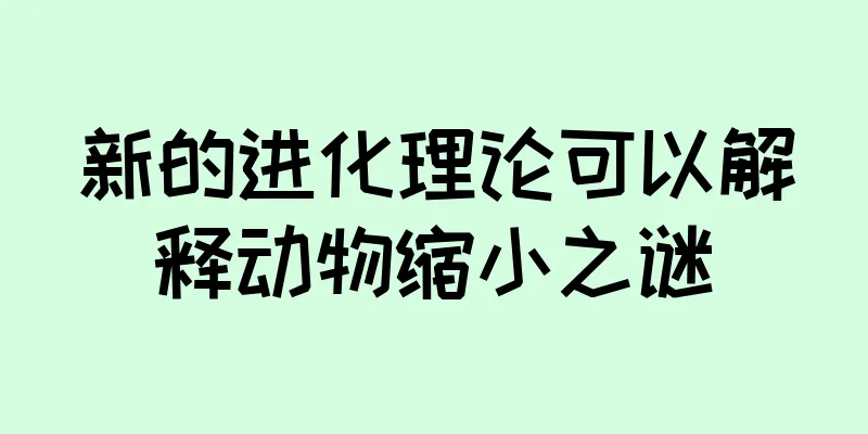 新的进化理论可以解释动物缩小之谜