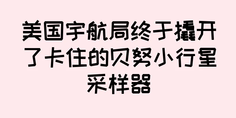 美国宇航局终于撬开了卡住的贝努小行星采样器