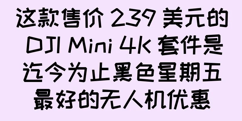 这款售价 239 美元的 DJI Mini 4K 套件是迄今为止黑色星期五最好的无人机优惠