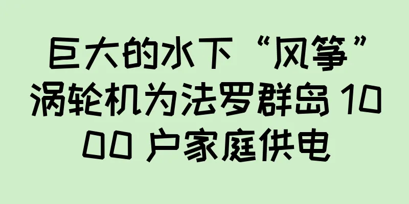 巨大的水下“风筝”涡轮机为法罗群岛 1000 户家庭供电