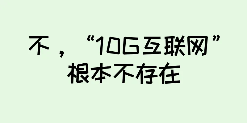 不，“10G互联网”根本不存在