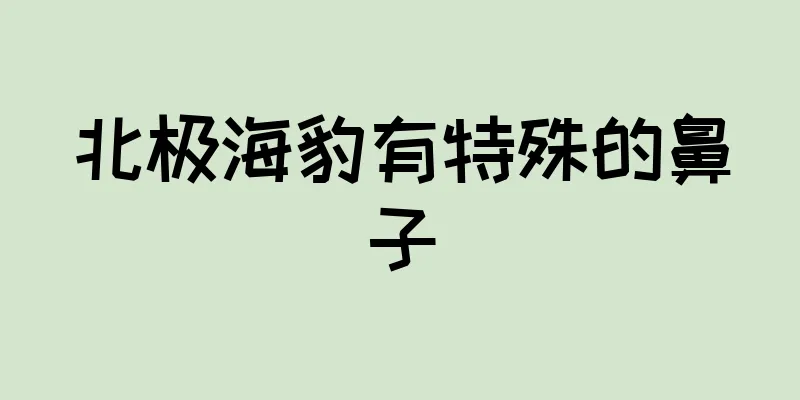 北极海豹有特殊的鼻子