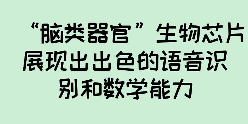 “脑类器官”生物芯片展现出出色的语音识别和数学能力