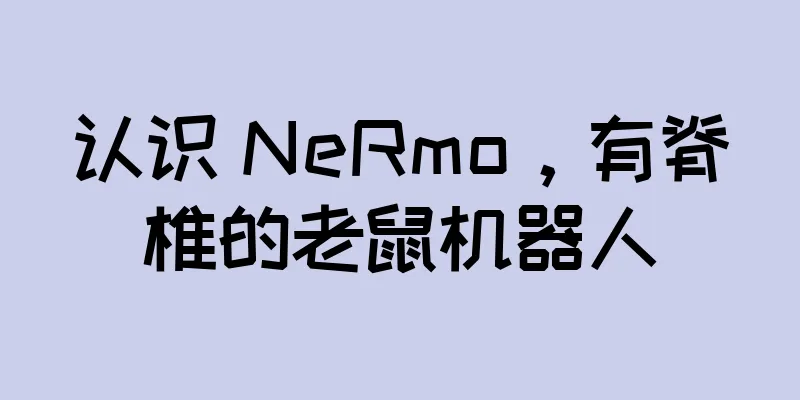 认识 NeRmo，有脊椎的老鼠机器人