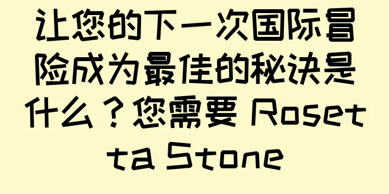 让您的下一次国际冒险成为最佳的秘诀是什么？您需要 Rosetta Stone
