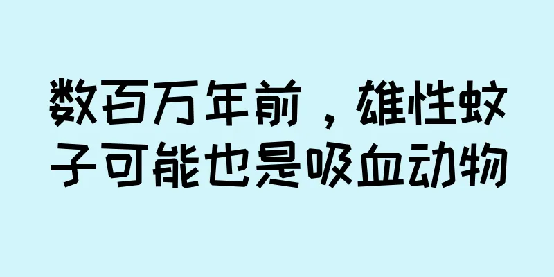 数百万年前，雄性蚊子可能也是吸血动物