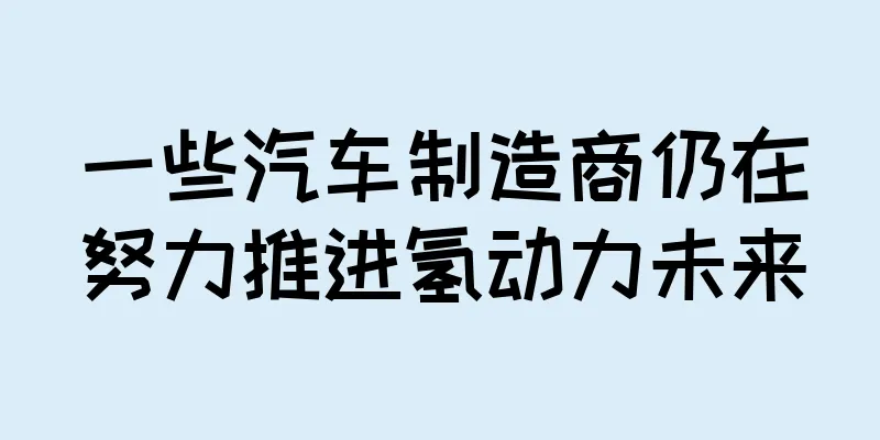 一些汽车制造商仍在努力推进氢动力未来