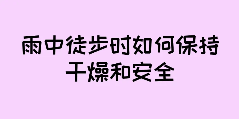 雨中徒步时如何保持干燥和安全