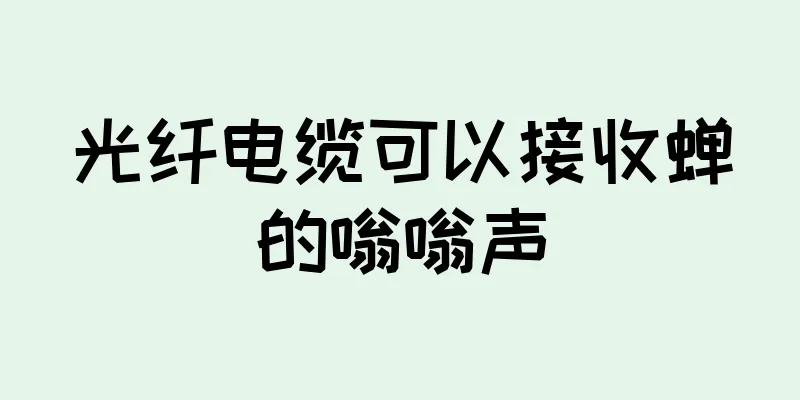 光纤电缆可以接收蝉的嗡嗡声