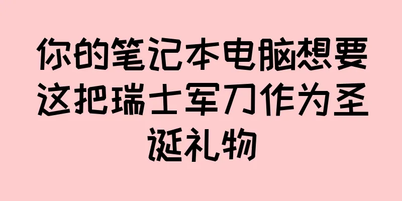 你的笔记本电脑想要这把瑞士军刀作为圣诞礼物