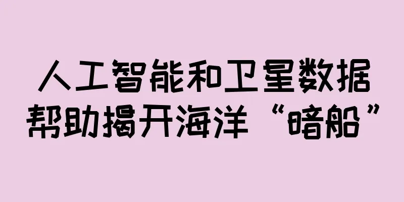 人工智能和卫星数据帮助揭开海洋“暗船”
