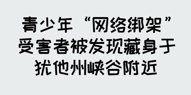 青少年“网络绑架”受害者被发现藏身于犹他州峡谷附近