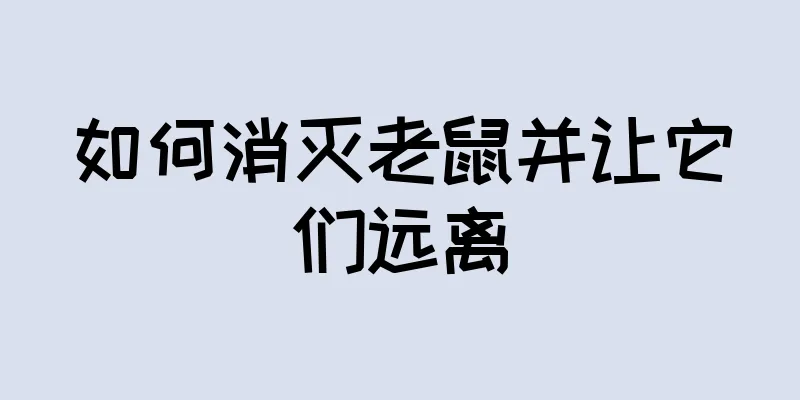 如何消灭老鼠并让它们远离