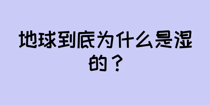 地球到底为什么是湿的？