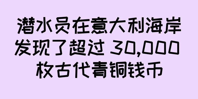 潜水员在意大利海岸发现了超过 30,000 枚古代青铜钱币
